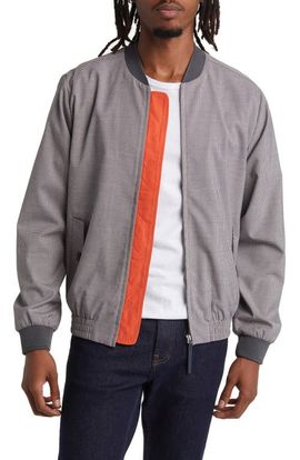 Scotch & Soda Scotch & Soda Houndstooth Check Bomber Jacket