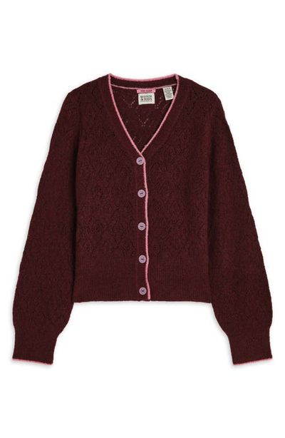 Scotch & Soda Scotch & Soda Kids' Cotton Pointelle Cardigan