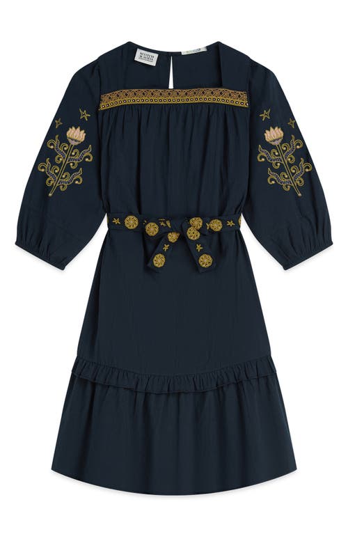 Scotch & Soda Scotch & Soda Kids' Embroidered Cotton Tunic Dress