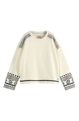 Scotch & Soda Scotch & Soda Kids' Embroidered Graphic Sweatshirt