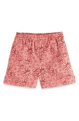 Scotch & Soda Scotch & Soda Kids' Floral Cotton & Linen Pull-On Shorts