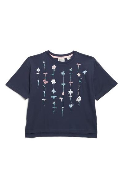 Scotch & Soda Scotch & Soda Kids' Floral Cotton Jersey Graphic T-Shirt