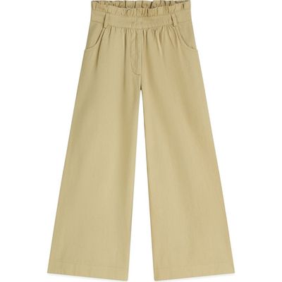 Scotch & Soda Scotch & Soda Kids' High Waist Wide Leg Cotton Pants