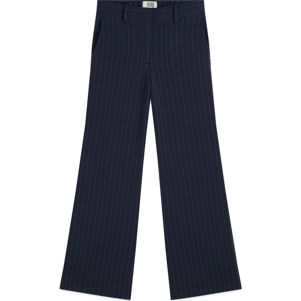 Scotch & Soda Scotch & Soda Kids' High Waist Wide Leg Stripe Pants