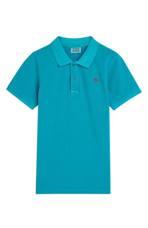 Scotch & Soda Scotch & Soda Kids' Logo Embroidered Piqué Polo