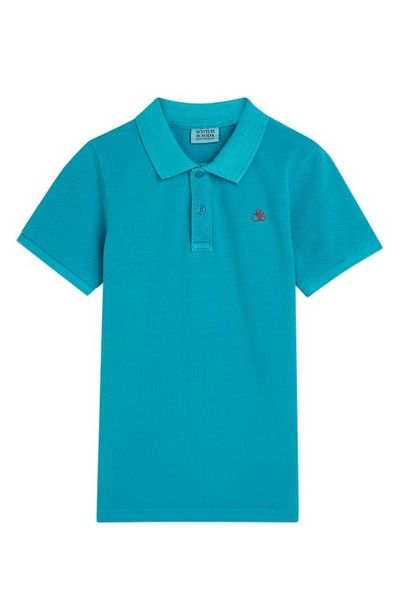 Scotch & Soda Scotch & Soda Kids' Logo Embroidered Piqué Polo