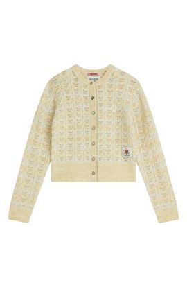 Scotch & Soda Scotch & Soda Kids' Pointelle Crewneck Cardigan