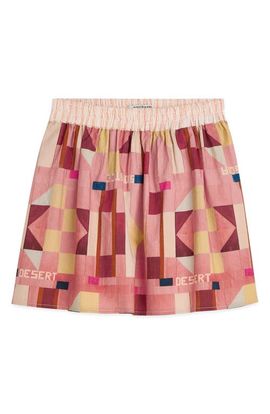 Scotch & Soda Scotch & Soda Kids' Print Cotton Seersucker Skirt