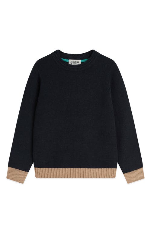 Scotch & Soda Scotch & Soda Kids' Regular Fit Colorblock Soft Knit Sweater