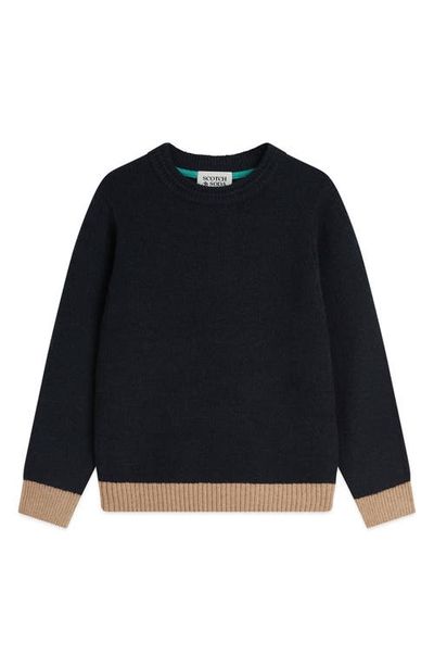 Scotch & Soda Scotch & Soda Kids' Regular Fit Colorblock Soft Knit Sweater