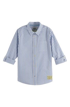 Scotch & Soda Scotch & Soda Kids' Stripe Cotton Button-Up Shirt