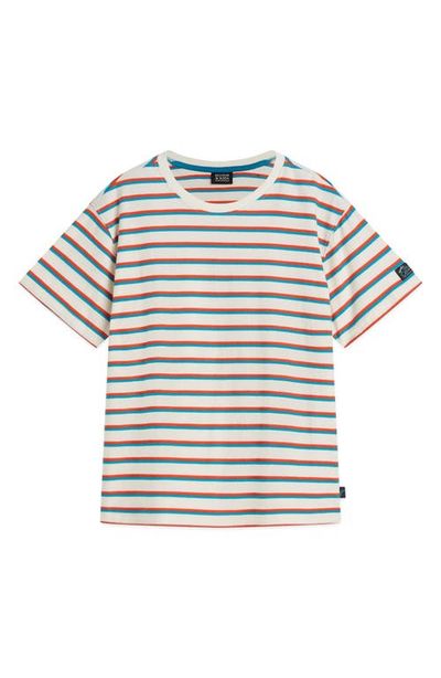 Scotch & Soda Scotch & Soda Kids' Striped Relaxed Fit T-Shirt