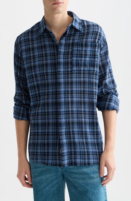 Scotch & Soda Scotch & Soda Lightweight Plaid Cotton Flannel Button-Up Shirt