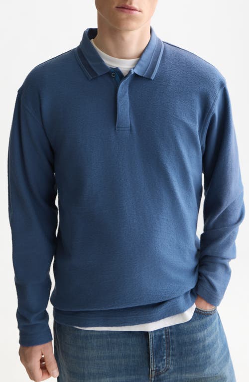 Scotch & Soda Scotch & Soda Long Sleeve Structured Cotton Polo