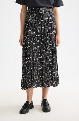 Scotch & Soda Scotch & Soda Mixed Print Crinkle Pleat Skirt