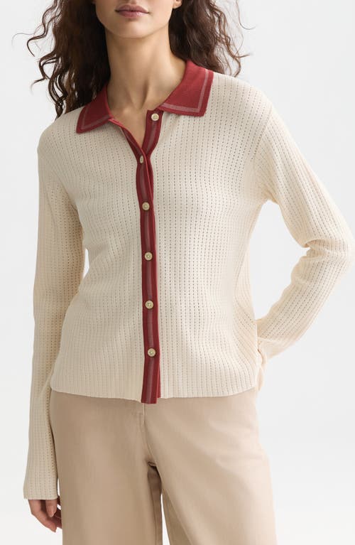 Scotch & Soda Scotch & Soda Pointelle Knit Cardigan
