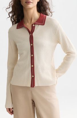 Scotch & Soda Scotch & Soda Pointelle Knit Cardigan