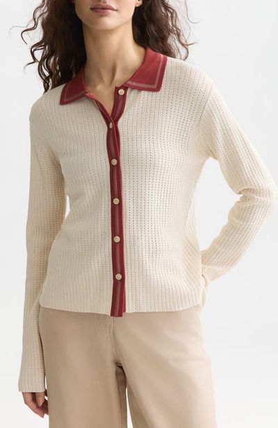 Scotch & Soda Scotch & Soda Pointelle Knit Cardigan