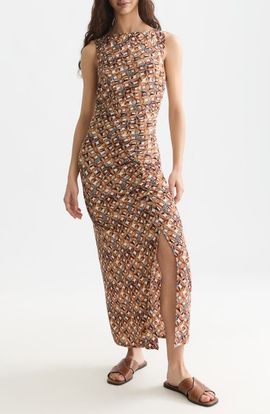 Scotch & Soda Scotch & Soda Print Texture Sleeveless Maxi Dress