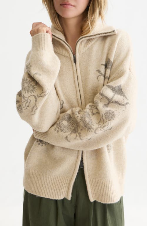 Scotch & Soda Scotch & Soda Printed Oversized Cardigan