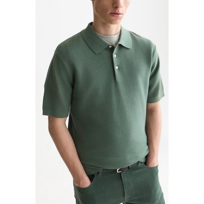 Scotch & Soda Scotch & Soda Regular Fit Structured Knit Cotton Polo