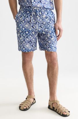 Scotch & Soda Scotch & Soda Relaxed Fit Print Drawstring Shorts