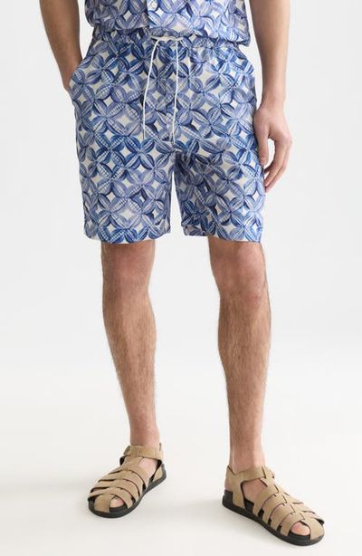 Scotch & Soda Scotch & Soda Relaxed Fit Print Drawstring Shorts