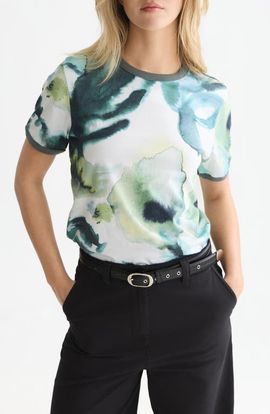 Scotch & Soda Scotch & Soda Watercolour Flower T-shirt