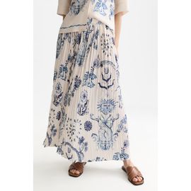 Scotch & Soda Scotch & Soda x Royal Delft Pleated Midi Skirt