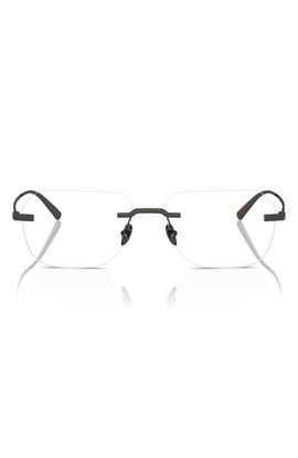 Scuderia Ferrari Scuderia Ferrari 55mm Rimless Pillow Optical Glasses