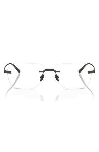Scuderia Ferrari Scuderia Ferrari 55mm Rimless Pillow Optical Glasses