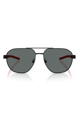 Scuderia Ferrari Scuderia Ferrari 59mm Polarized Aviator Sunglasses