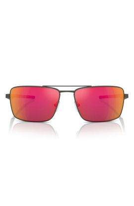 Scuderia Ferrari x Scuderia Ferrari 60mm Rectangular Sunglasses