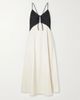 SEA Angelina two-tone twill maxi dress - 1