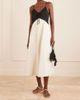 SEA Angelina two-tone twill maxi dress - 2