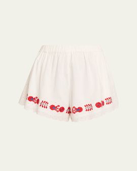 Sea Catharina Embroidered Shorts