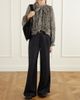 SEA Charlize tie-detailed ruffled animal-print chiffon blouse - 2