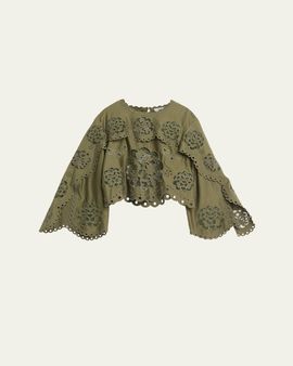 Sea Gardener Embroidered Blouse