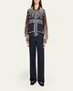 Sea Georgie Embellished Mixed-Media Bomber Jacket - 2