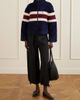 SEA Georgie striped wool-trimmed fleece jacket - 2