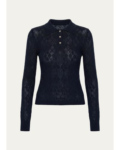 Sea Jane Argyle Polo Sweater