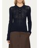 Sea Jane Argyle Polo Sweater - 4
