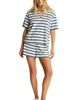 Sea Level Sea Level Ahoy Stripe Cotton Blend French Terry Cover-Up Polo Shirt - 5