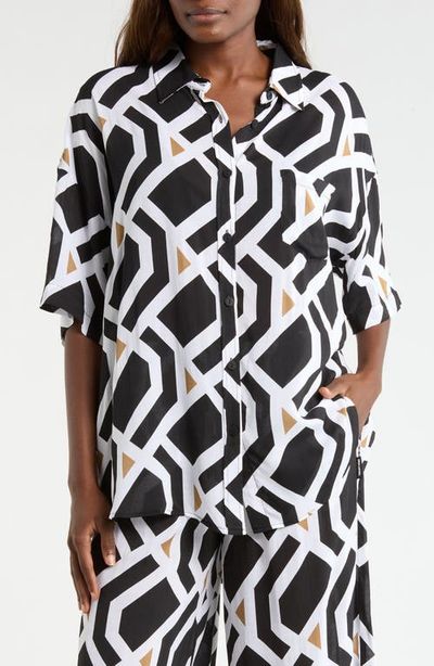 Sea Level Sea Level Aloha Cover-Up Shirt