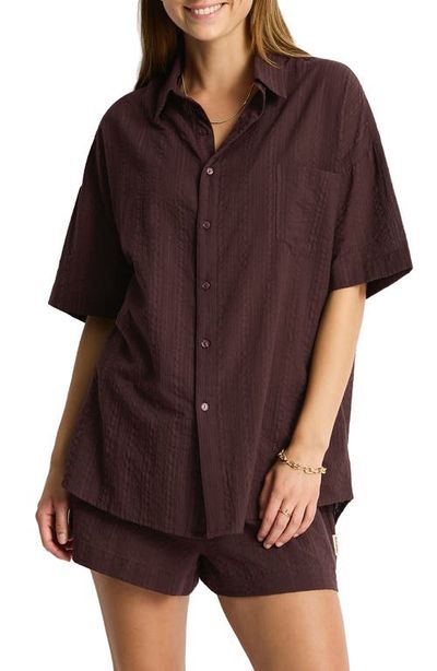 Sea Level Sea Level Cotton Cover-Up Shirt