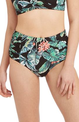Sea Level Sea Level Gathered High Waist Bikini Bottoms