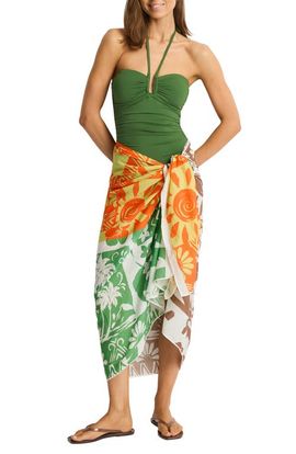 Sea Level Sea Level Long Sarong Swim Cover-Up