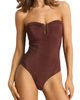 Sea Level Sea Level Moderate Coverage Underwire Bandeau One Piece Swimsuit - 1