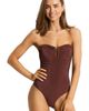 Sea Level Sea Level Moderate Coverage Underwire Bandeau One Piece Swimsuit - 3