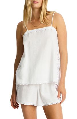 Sea Level Sea Level Panelled Shift Cover-Up Cami Top